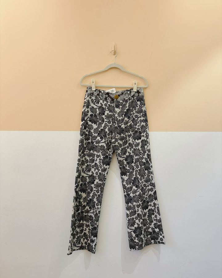 Calça tecido brocado Nanna P