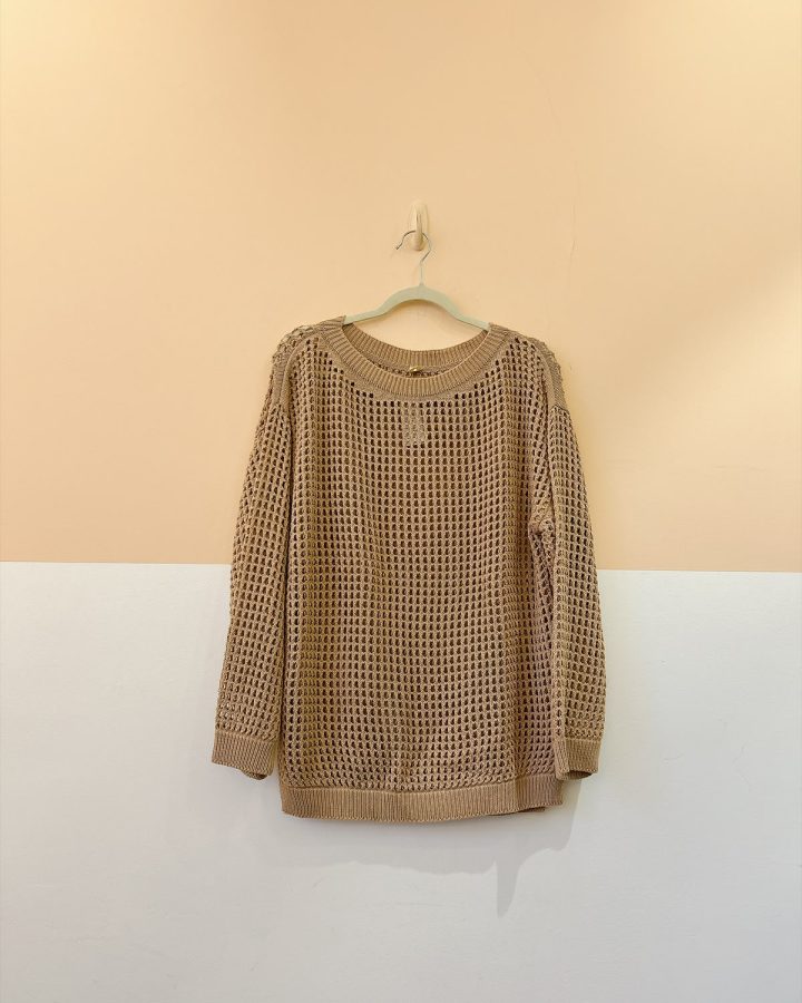 Casaco caramelo crochet Boah M