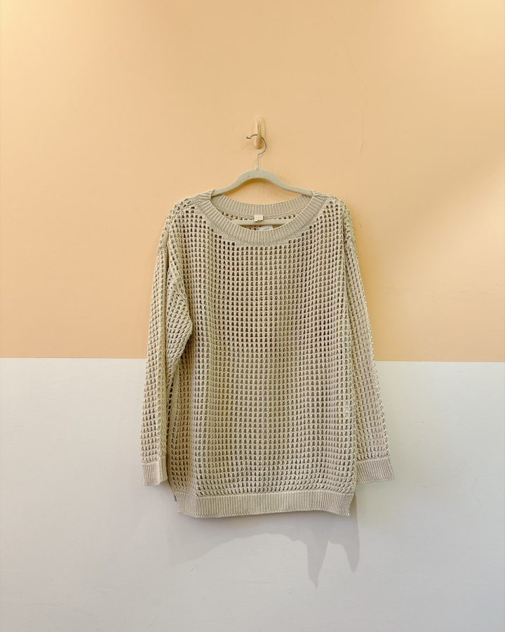 Blusa crochet areia Boah M