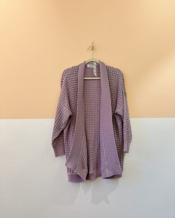 Casaco lilás crochet Abrand M