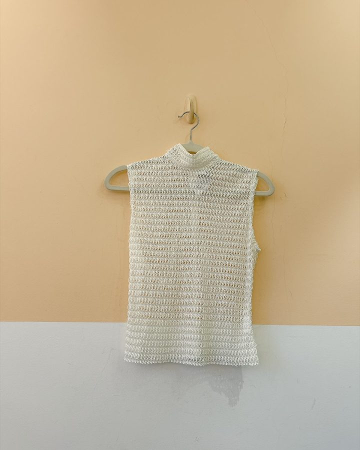 Conjunto saia + blusa branco vazado Chaouiche 34