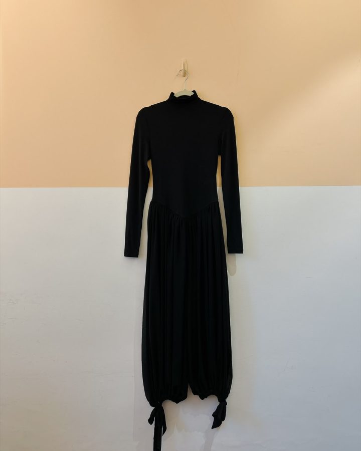Macacão preto calça aladim Zara PP