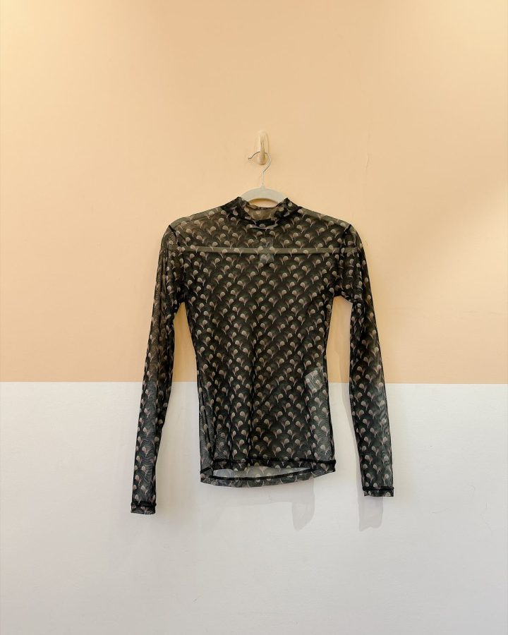 Blusa tule estampa escura NV PP