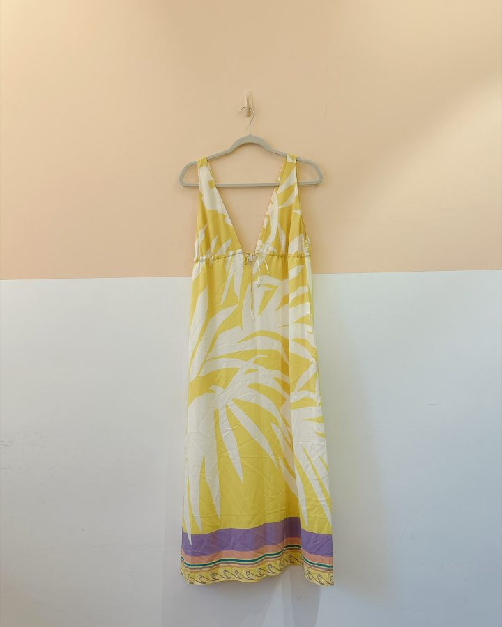 Vestido amarelo off fluído Abrand PP