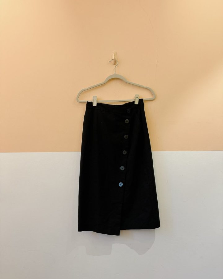 Saia midi preto DKNY P