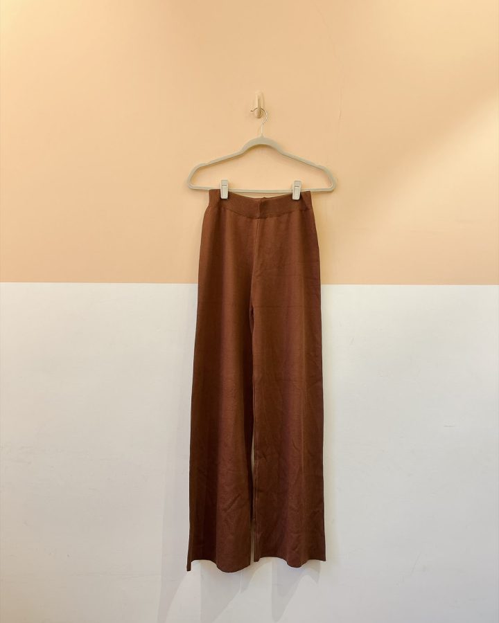 Calça tricot marrom M