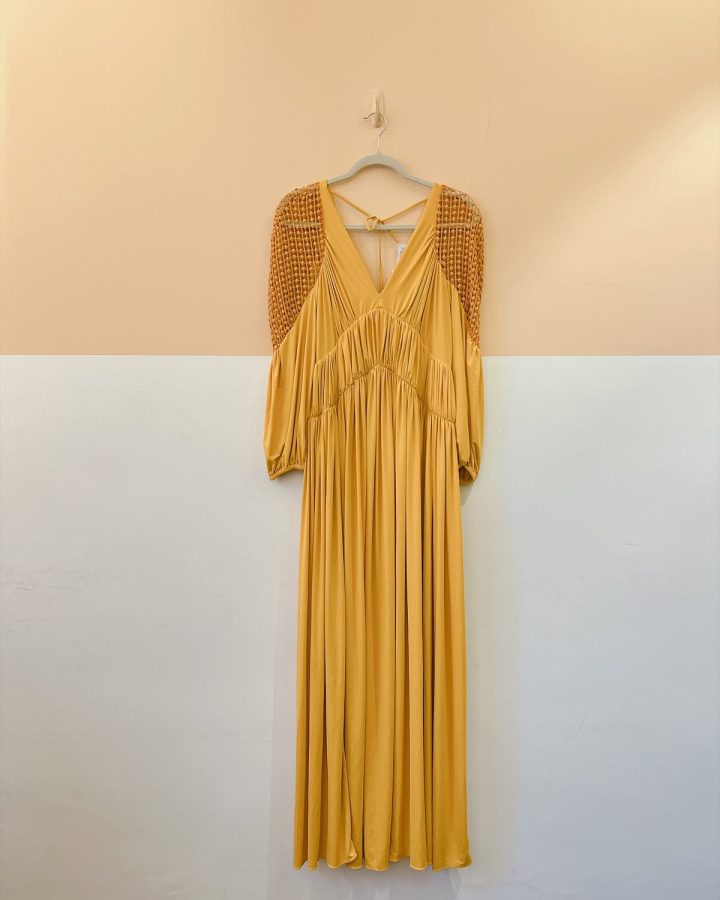 Vestido longo malha fria Fabi Freixo P