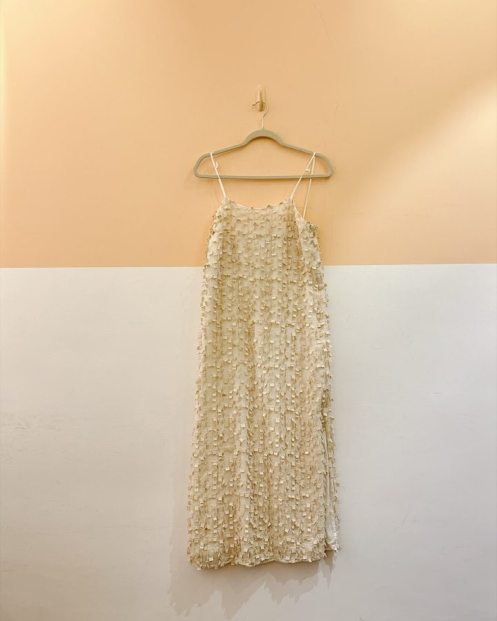 Vestido midi creme textura Animale 38