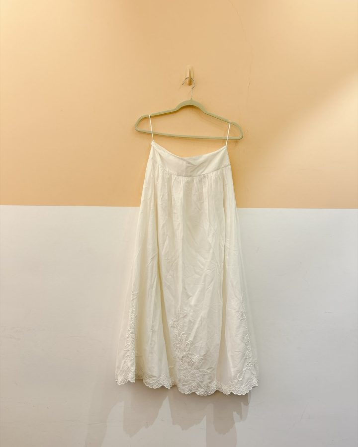 Saia midi branca Zara P