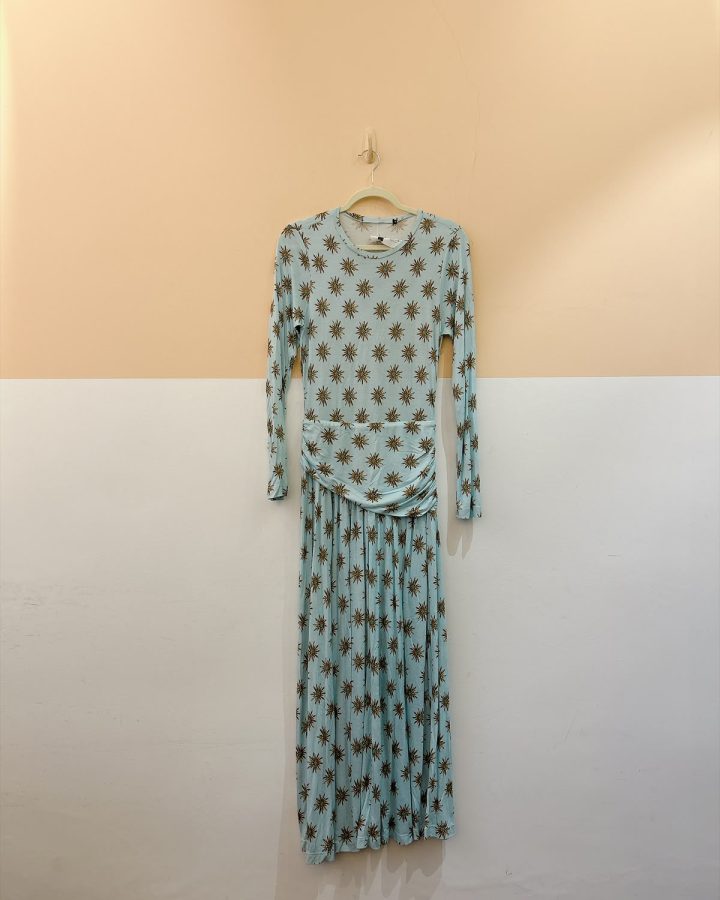 Vestido verde estampa Andrea Marques 36