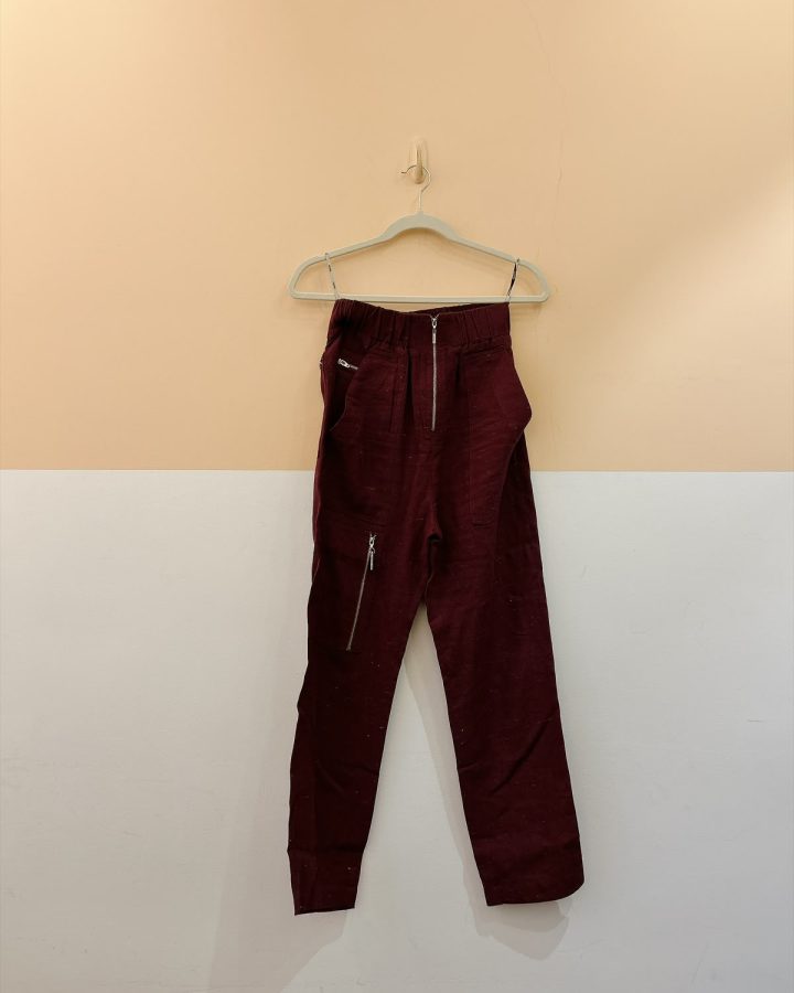 Calça vinho zíper Cruise 36