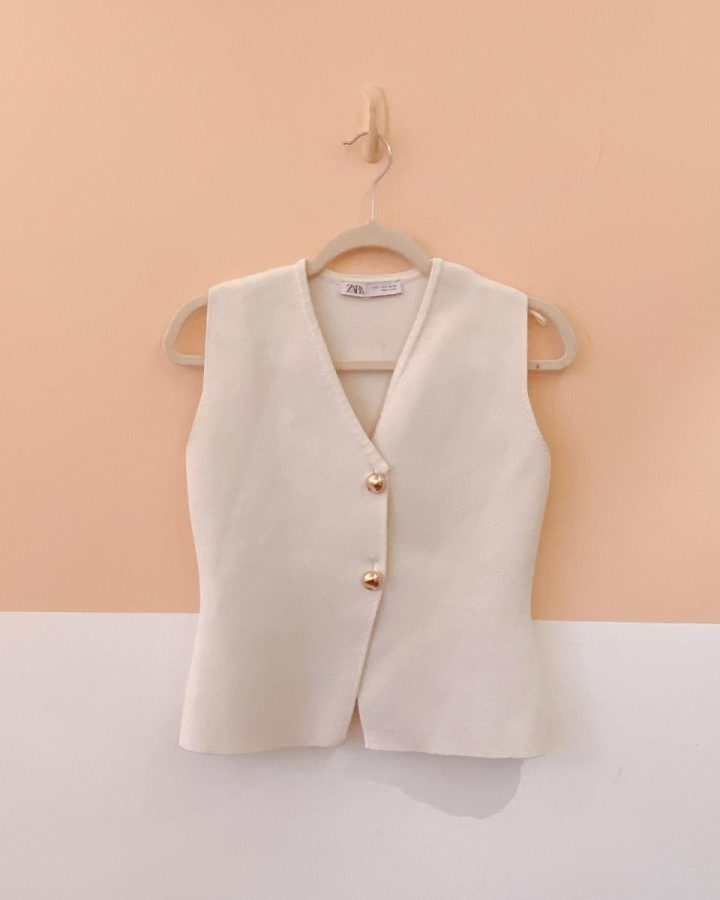 Colete tricot off Zara P