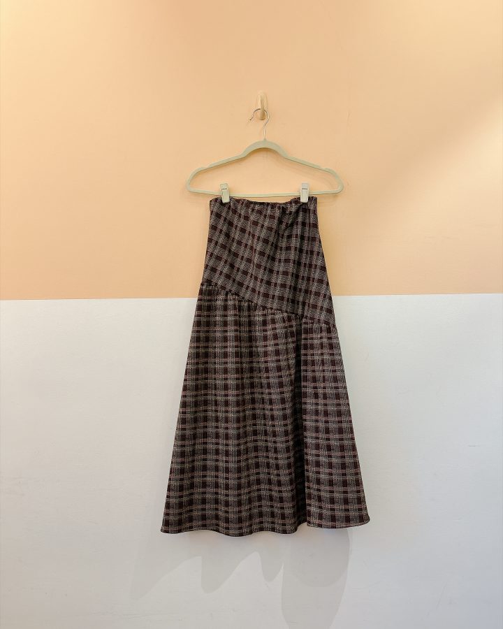 Saia midi xadrez New Collection P