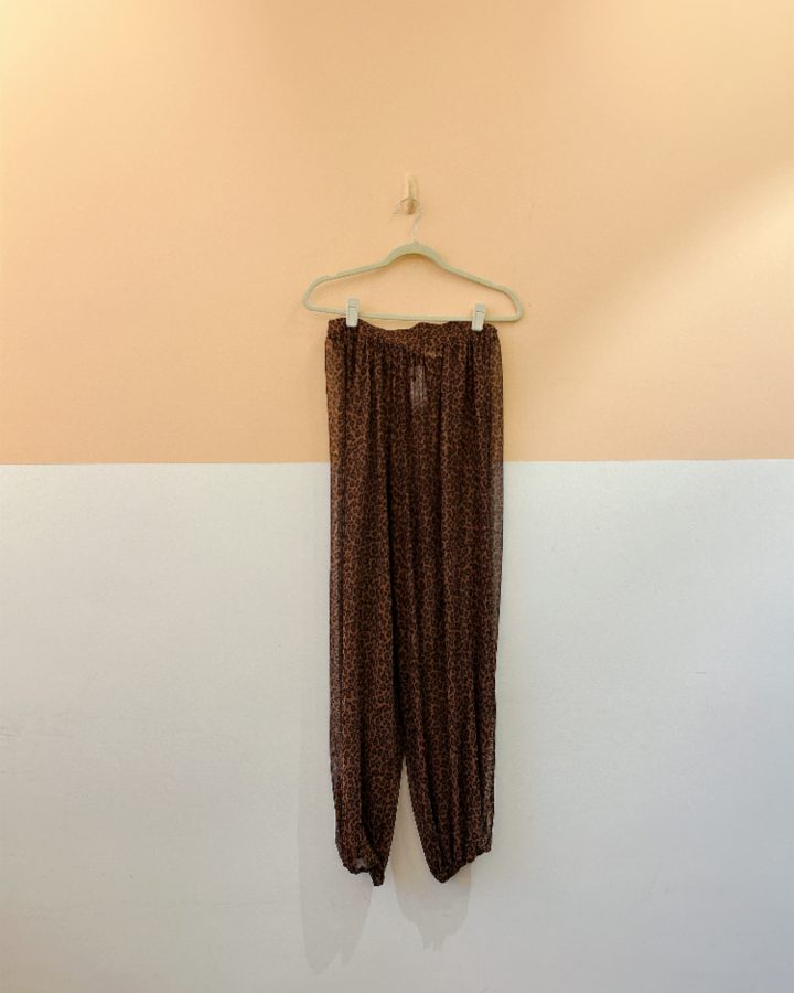 Calça aladim onça tule Marju P