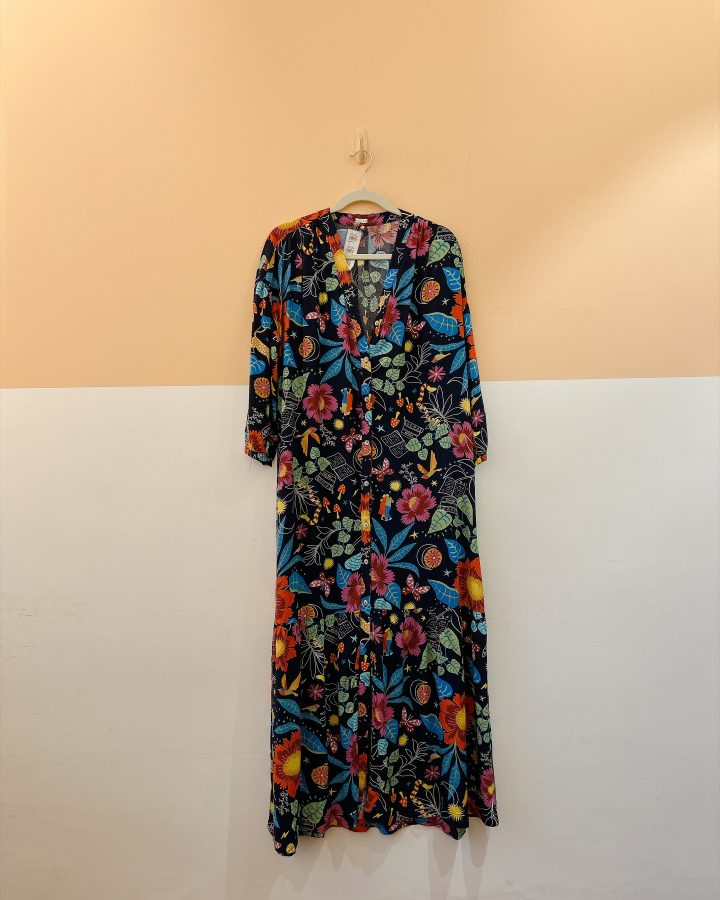 Vestido estampa escura Cantão G