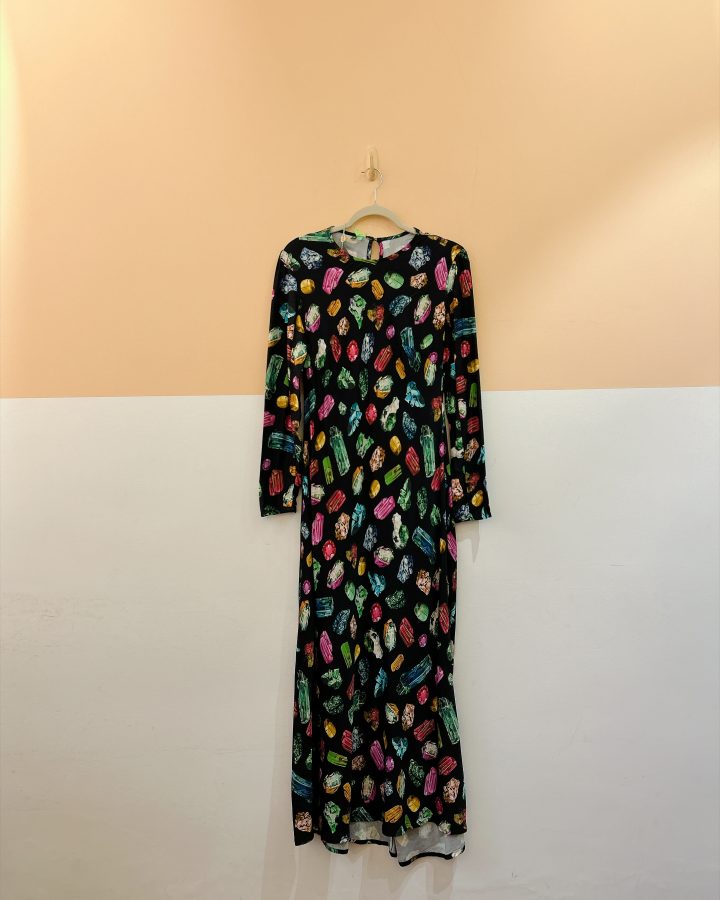 Vestido longo pedras Farm M