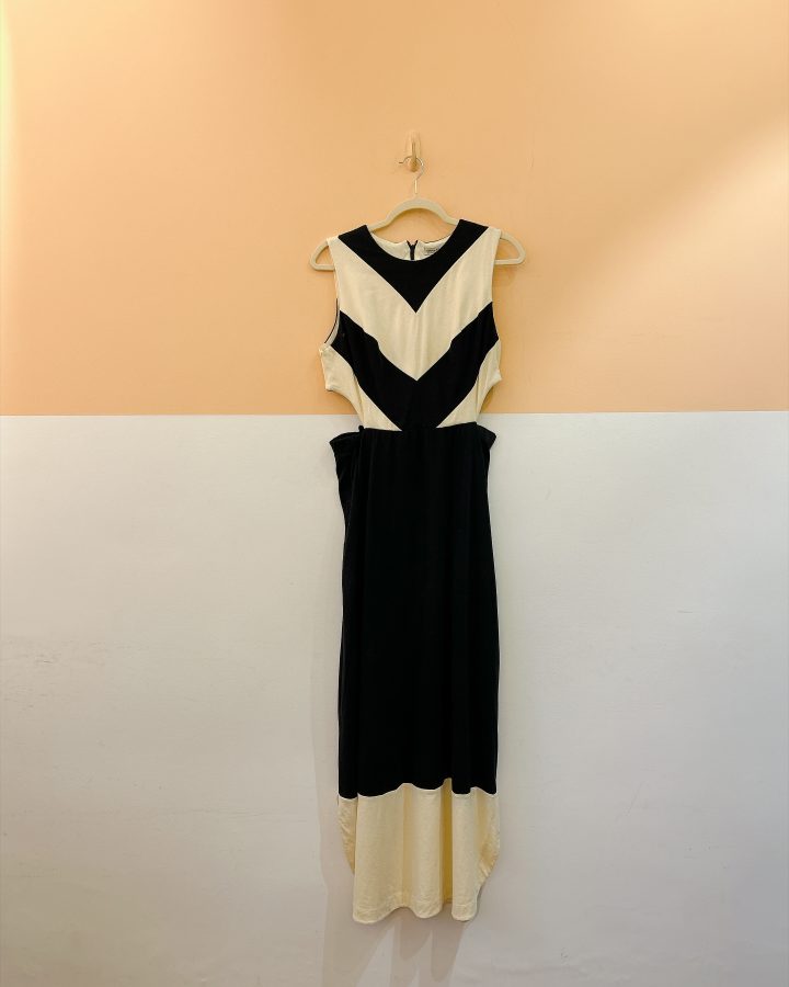 Vestido midi p&b Dress To G