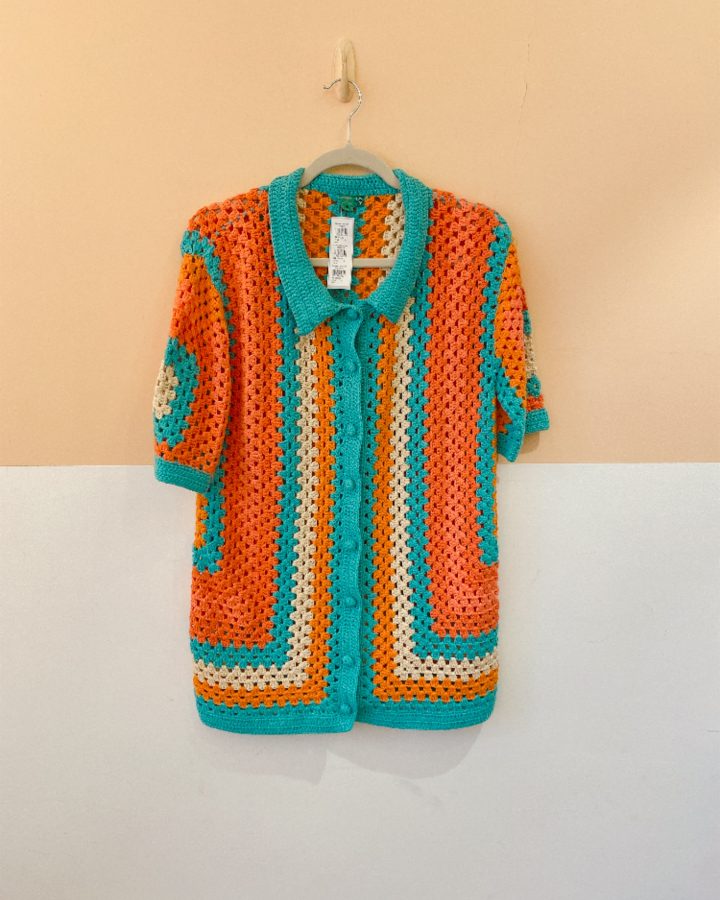 Camisa crochet colorida Farm P