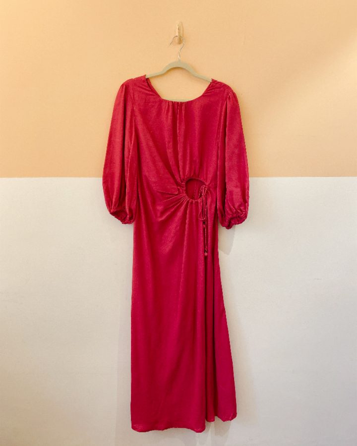 Vestido midi fucsia Farm P