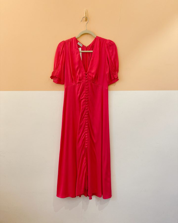 Vestido longo pink botões Iorane 38