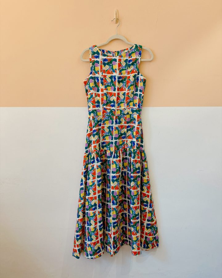 Vestido longo estampa colorida Anpô P