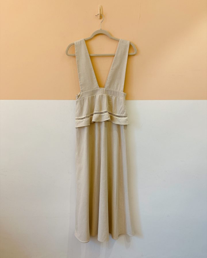 Salopete bege peplum Rio de Jas P