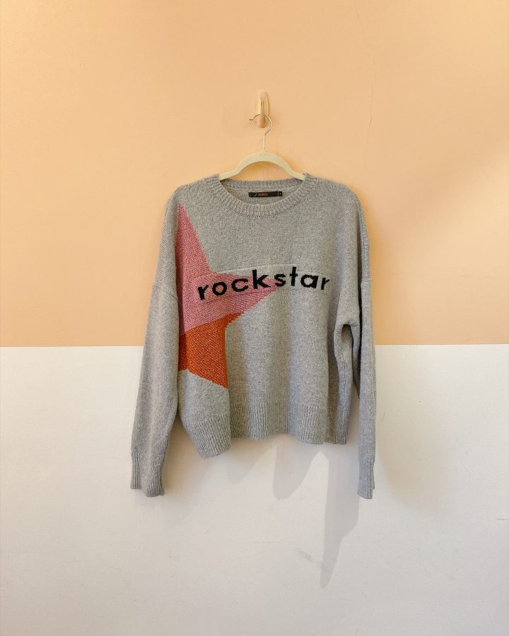 Agasalho tricot cinza rockstar Animale G