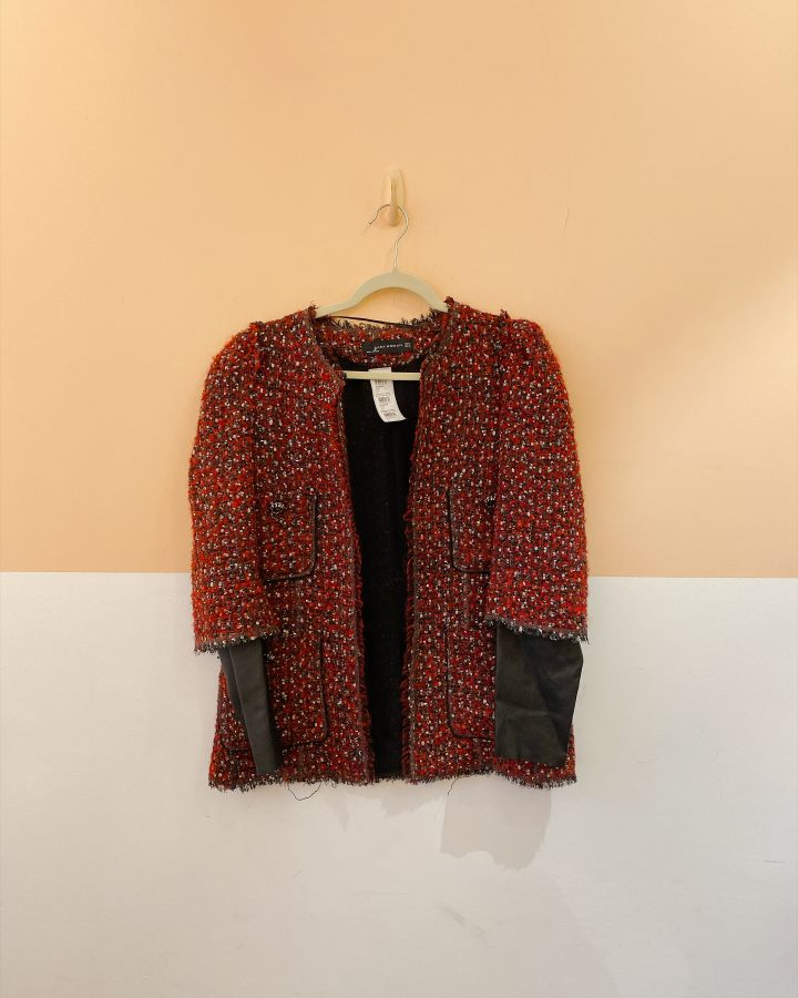 Casaqueto tweed mangas sinteticas Zara P