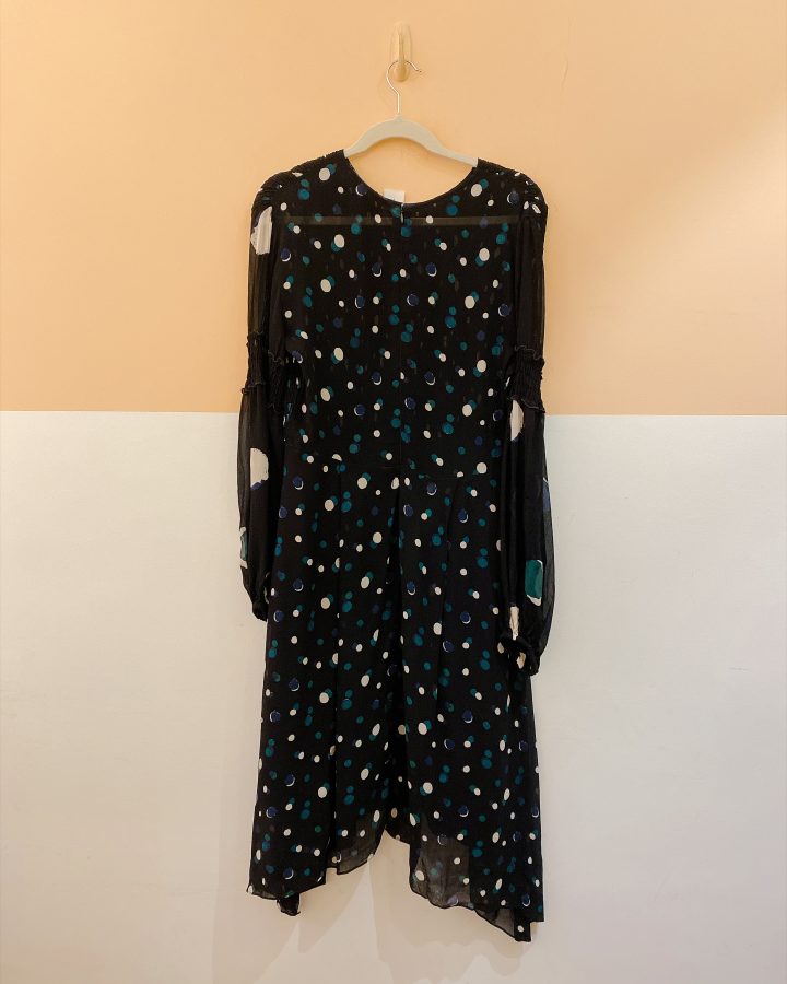 Vestido midi busto lastéx poás Maria Filó M