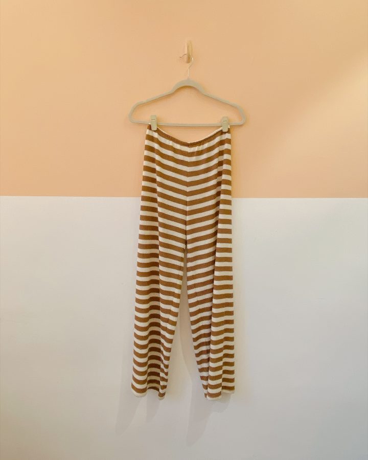 Calça tricot listrada Zara M