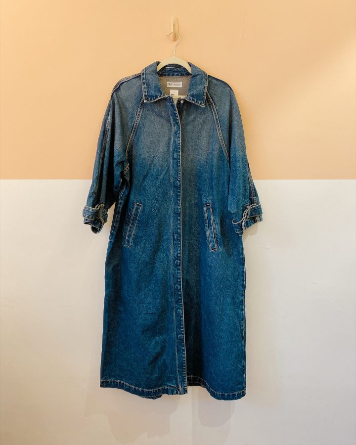 Vestido jeans pesado Zara PP
