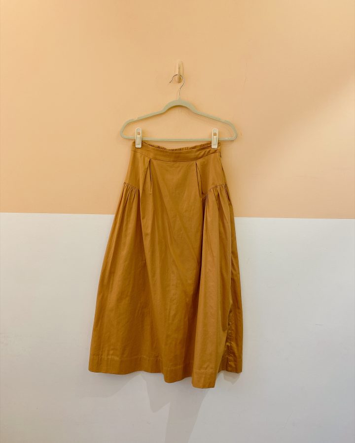 Saia midi caramelo Dress to P