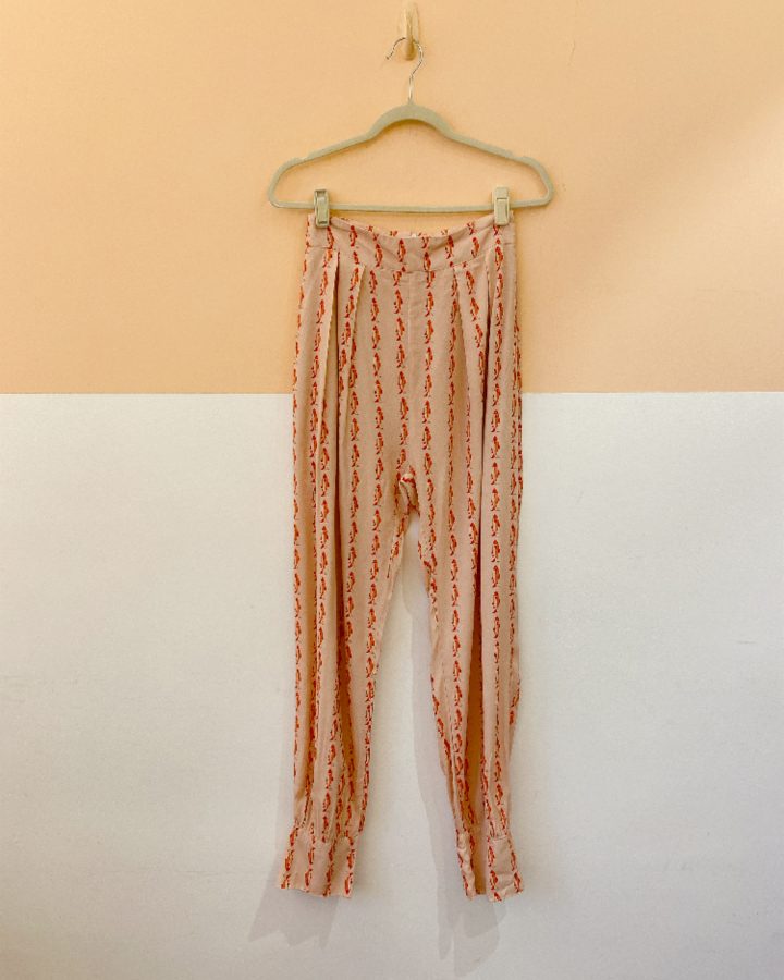 Calça rosa peixinhos Valônia Véras PP