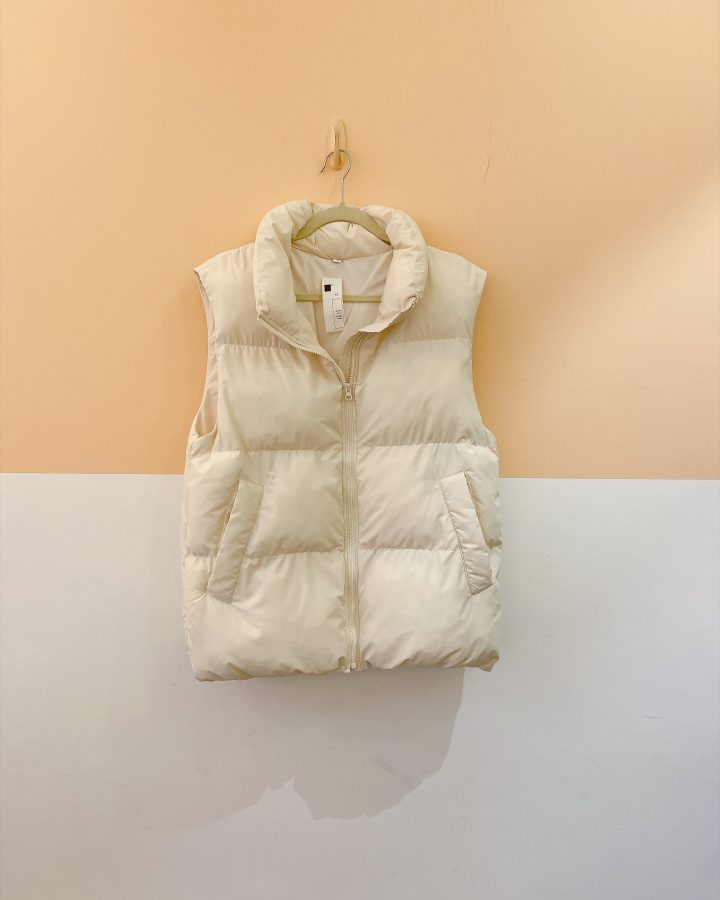Colete puffer off white M