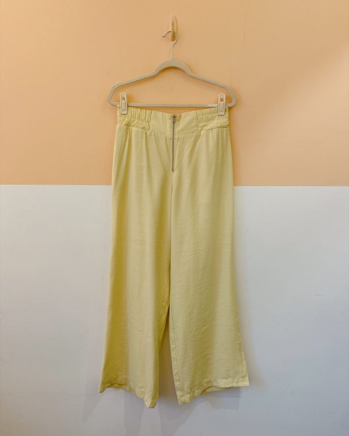 Pantalona amarela zíper cós G