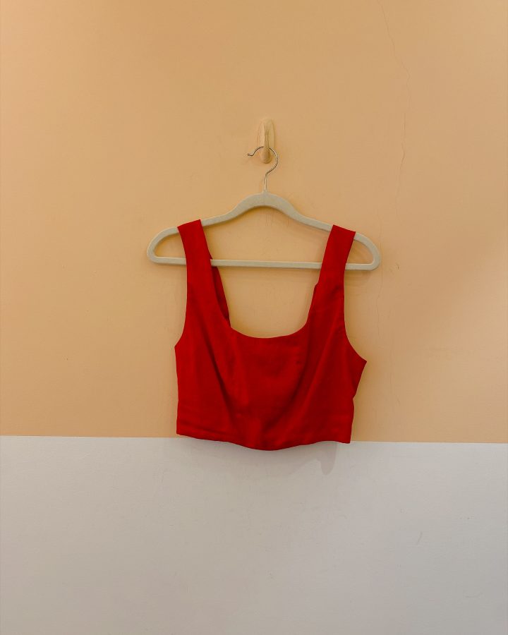 Conjunto vermelho top + saia midi Manu Manu 38