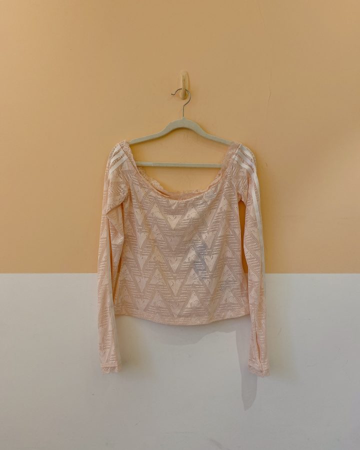 Blusinha renda rosa Adidas M