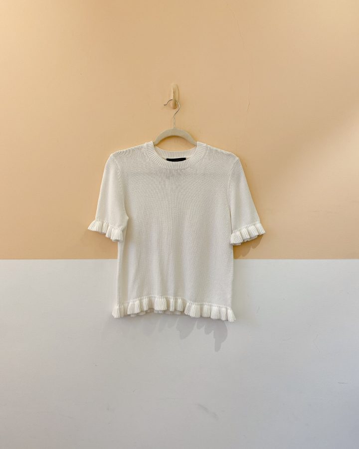 Blusa tricot branca Zara M