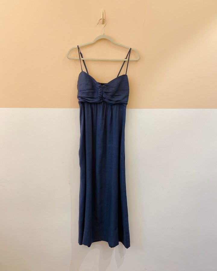 Vestido midi azul linho Animale 40
