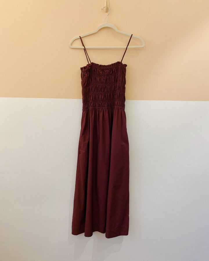 Vestido midi vinho Manu Manu 40