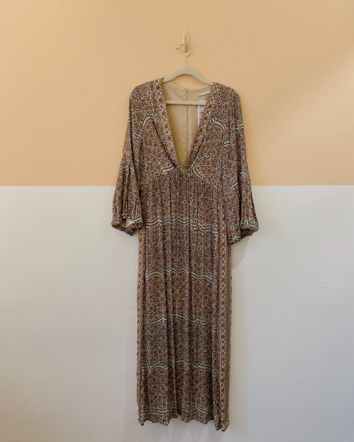 Vestido midi estampa floral Maria Filó 40