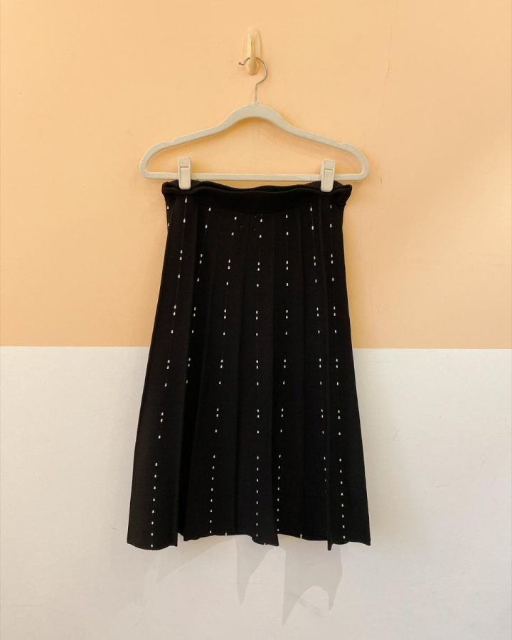 Saia midi tricot poas H&M M