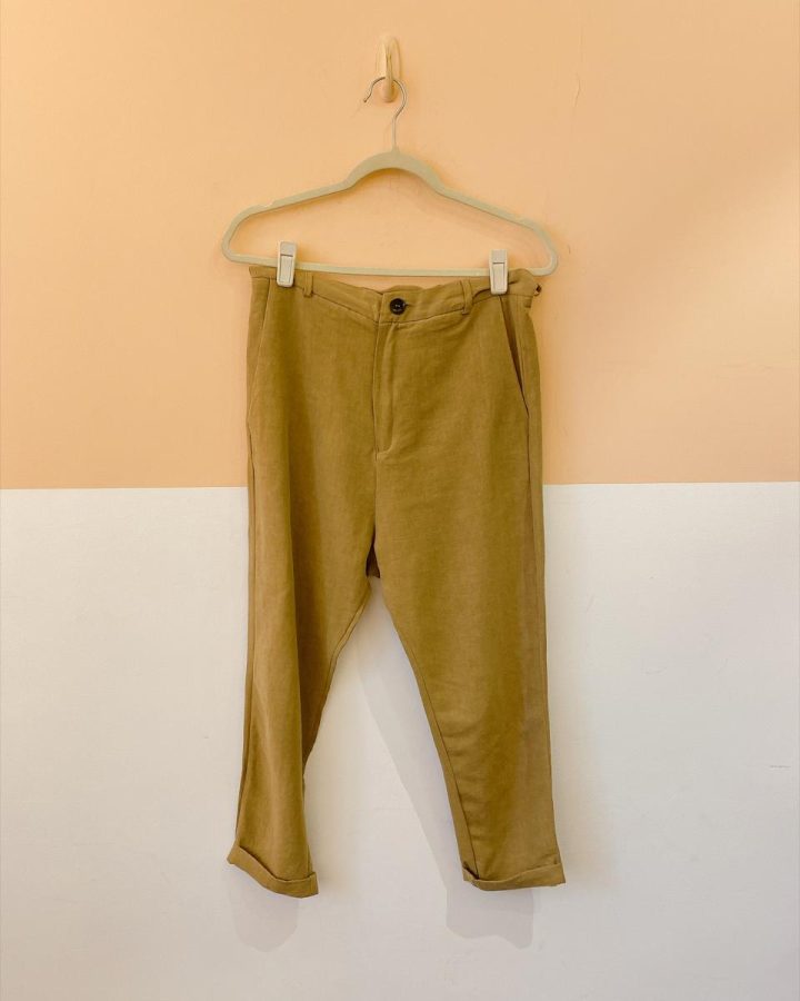 Calça bege Linho 1