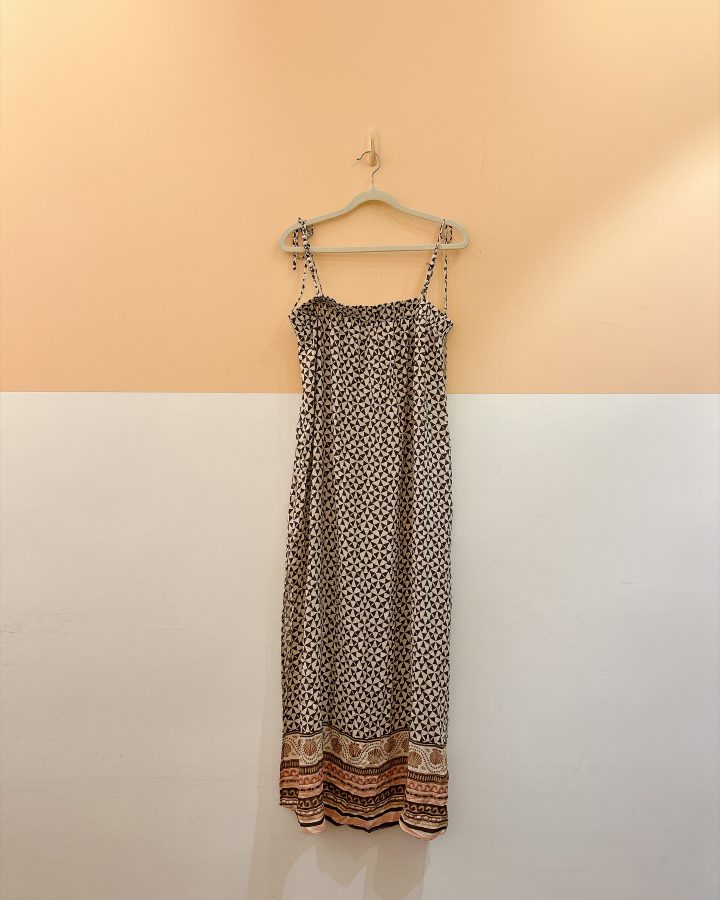 Vestido estampa marrom off Dress To M