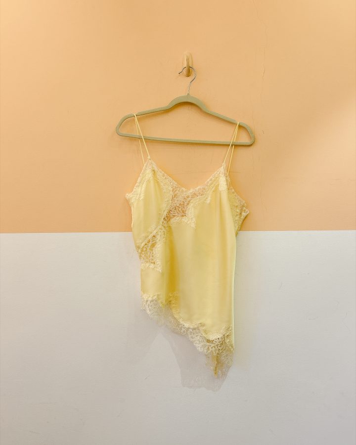 Blusa amarelinha renda Zara M