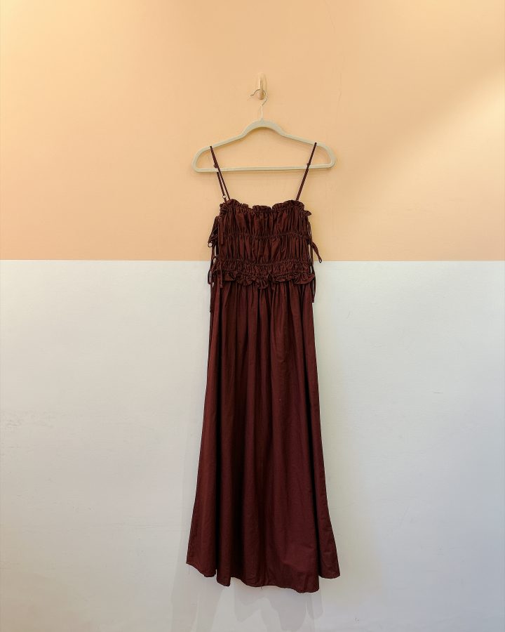Vestido vinho busto lastéx Farm P