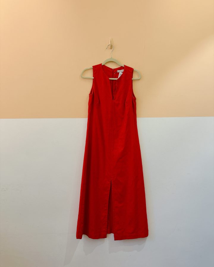 Vestido midi vermelho Lila 34