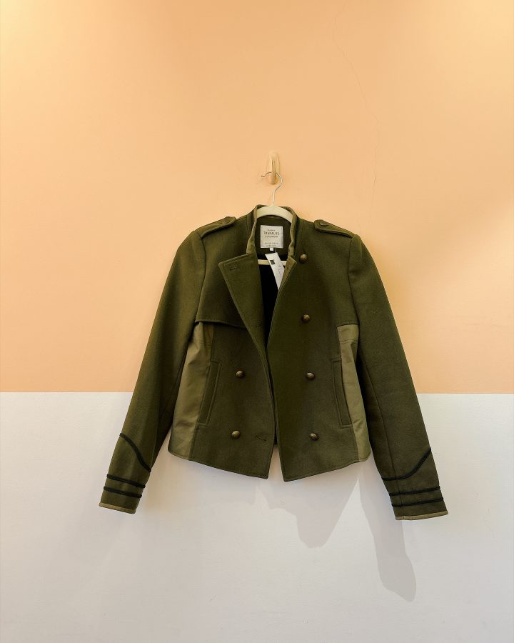 Casaqueto verde botões Zara P