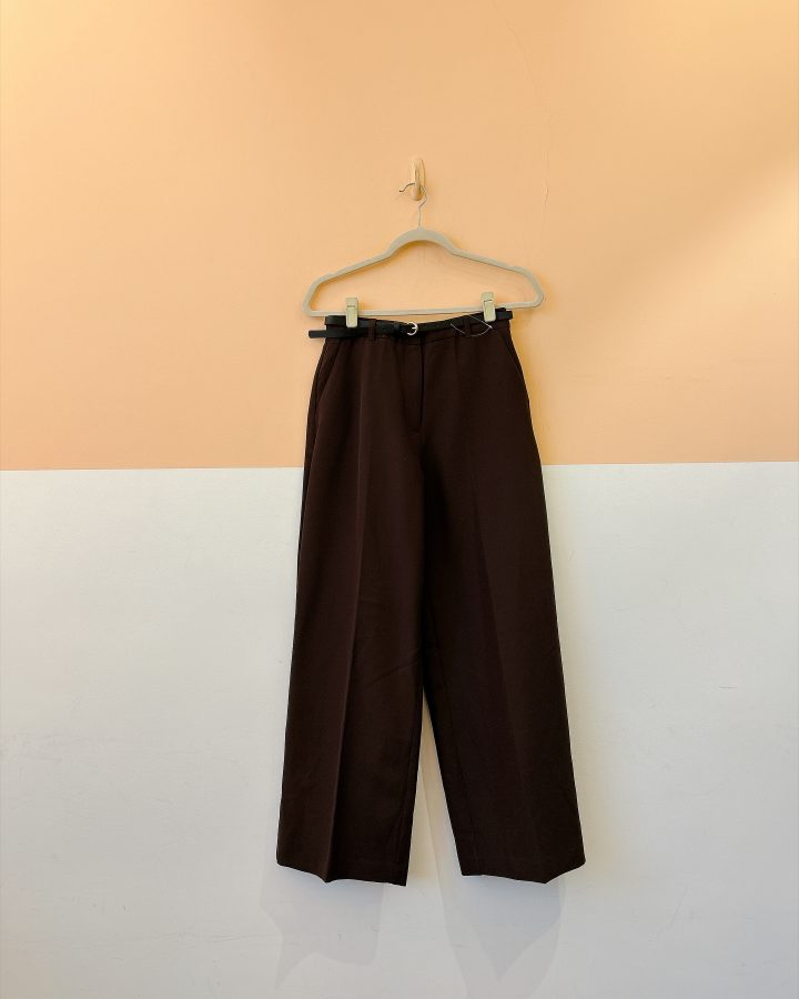 Calça social marrom + cinto Renner 36