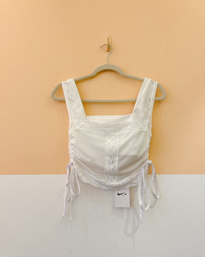 Top duplo branco Nike P